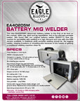 Eagle EA40205M - Battery Mig/Stick Welder
