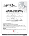 Eagle FRT-3 Feed Roll Replacement Tips | Chrome Alloy Wear Tips