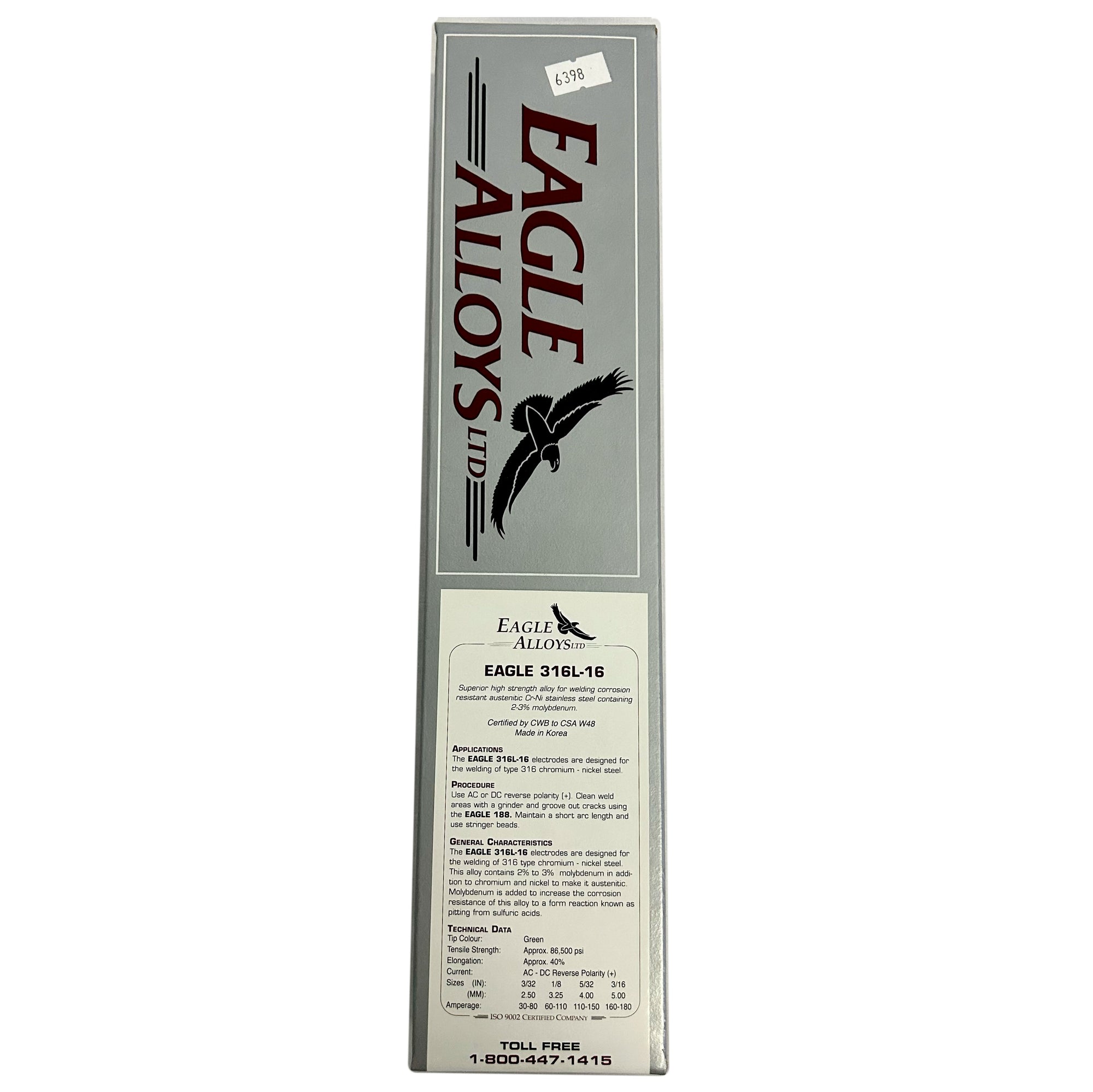 EAGLE 316L-16: High Strength Alloy for Welding Stainless Steel