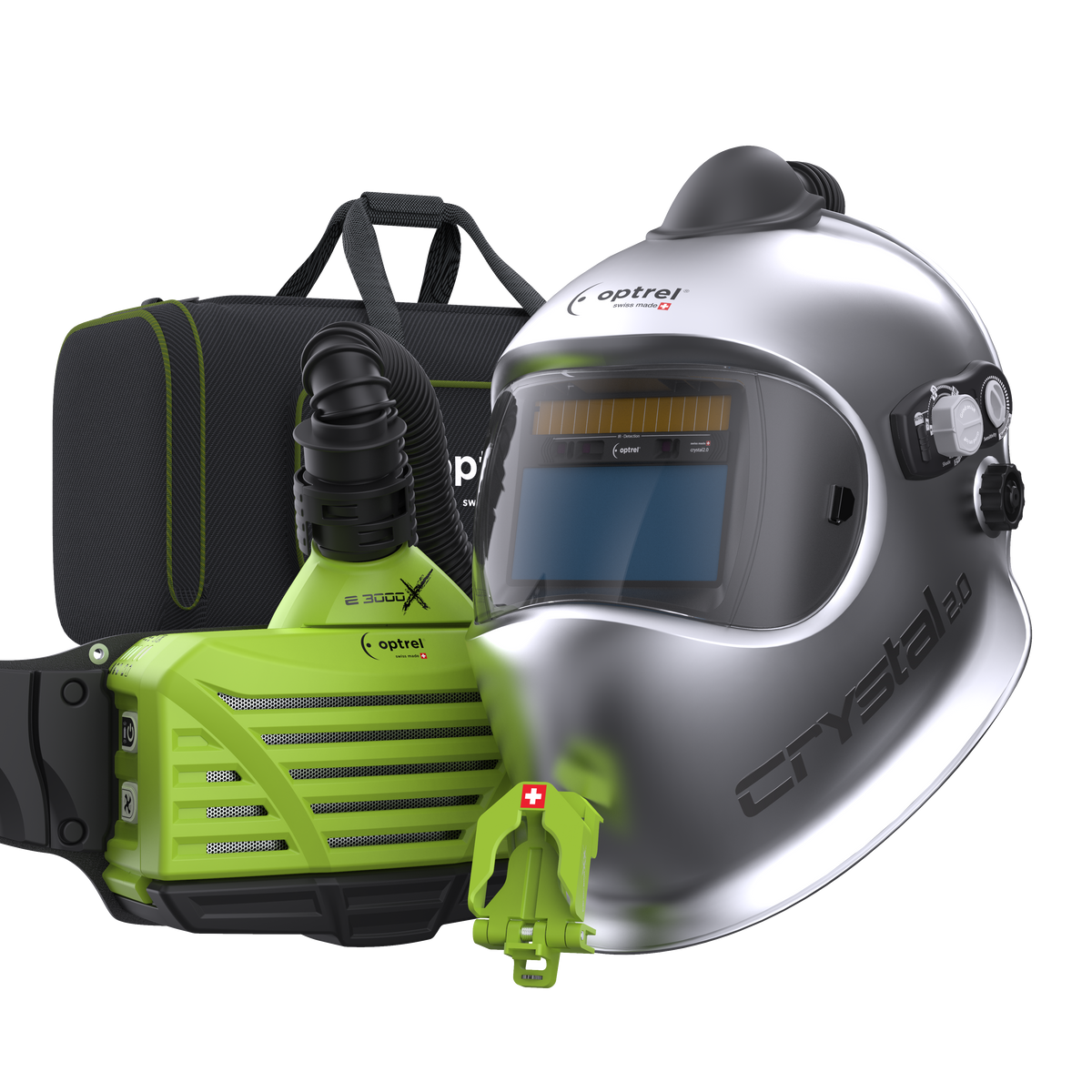 Optrel Sticker Optrel e3000x system with crystal2.0 papr Welding Helmet – Eagle Alloys ...