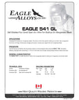 EAGLE 541 GL Self Shielded Flux Cored Open Arc Wire For Build-up On Manganese Steels PDF Spec Sheet