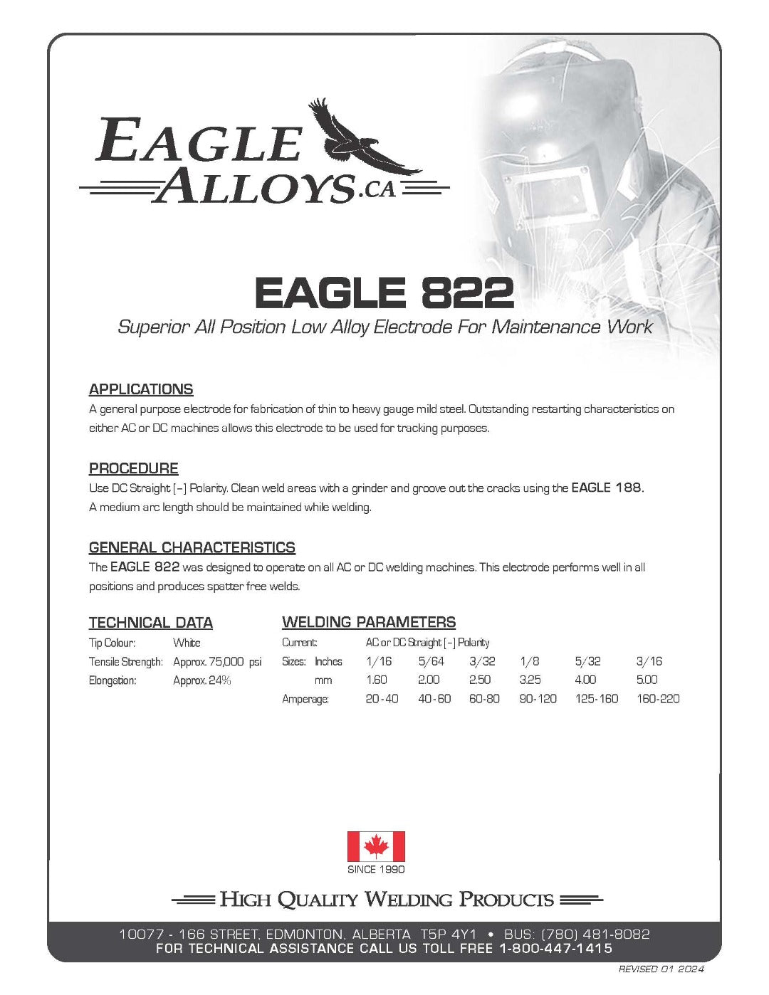 ロッド EAGLE ENERGY Eagle Farmer Welding Rod 822 | Superior all position electrode