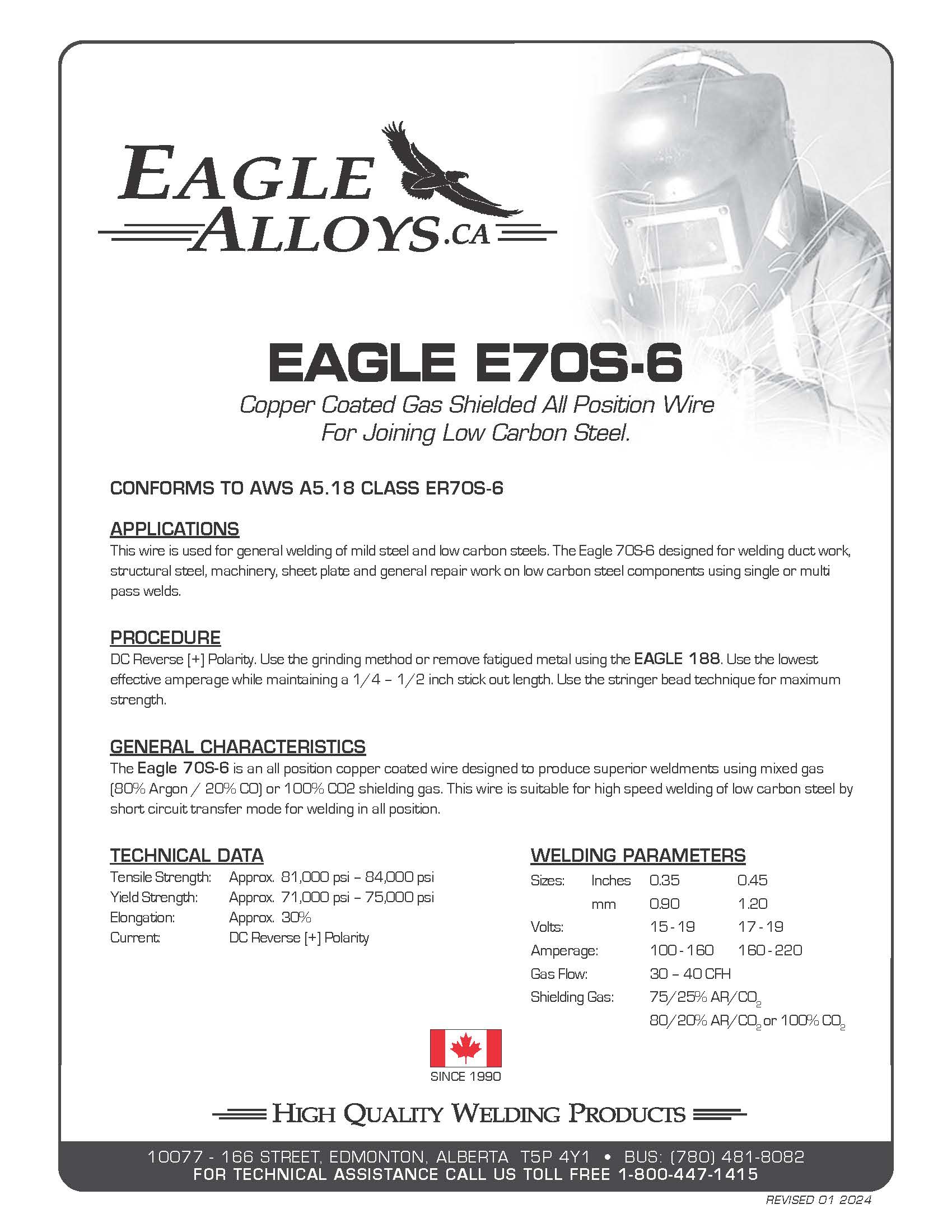 Eagle E70S-6 MIG Welding Wire | Premium ER70S-6 Mild Steel – Eagle