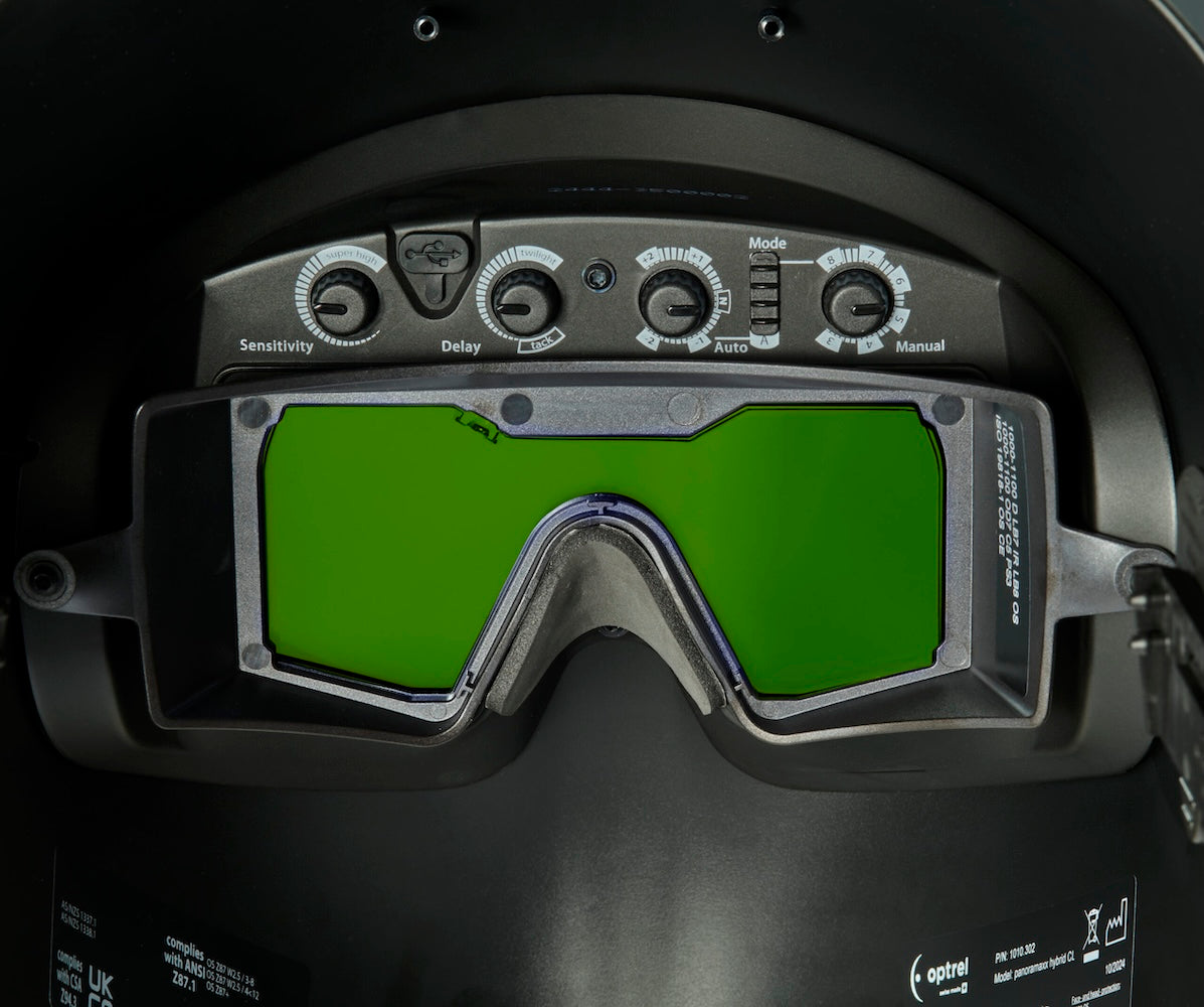 Optrel Panoramaxx Series Panoramaxx Hybrid CLT-Black: Laser-Welding Helmet