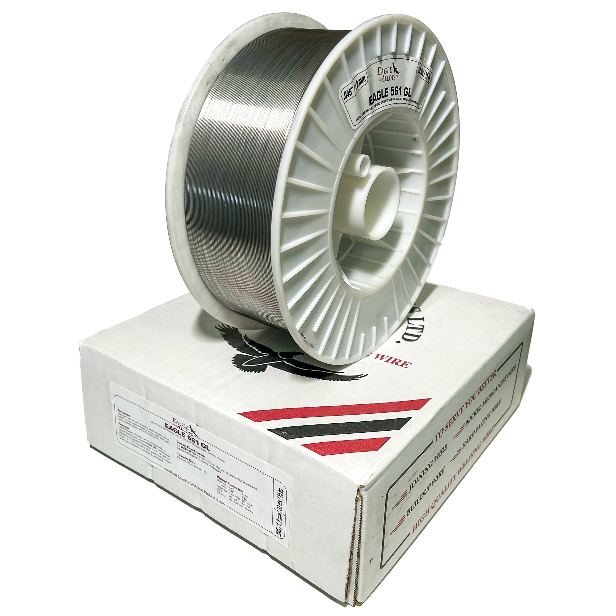 EAGLE 561 GL Ultra Superior Self Shielded Open Arc Wire For Moderate Impact And High Abrasion.