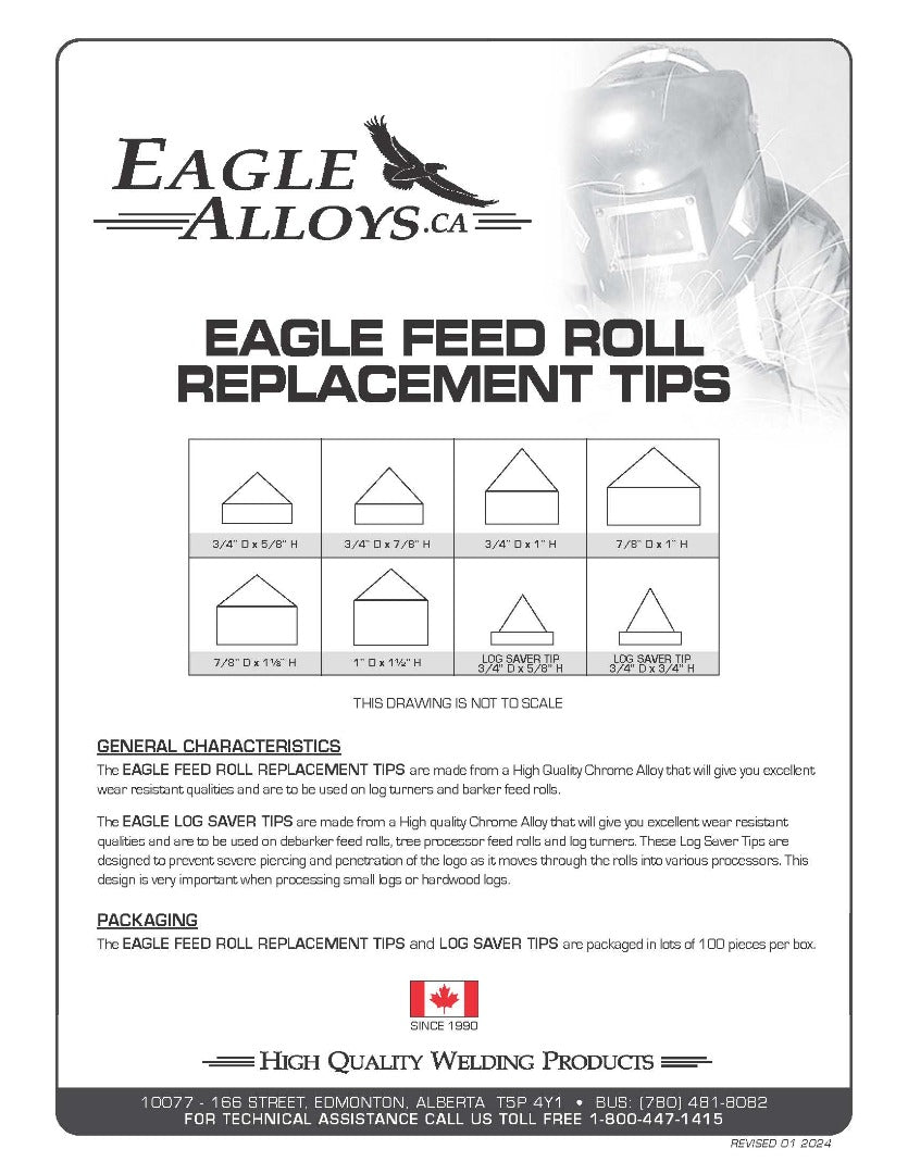 EAGLE FRT - 6 FEED ROLL TIPS